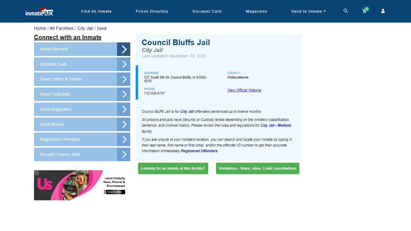 Council Bluffs Jail | Inmate Locator